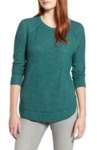 Women's Caslon Ribbed Knit Top, Size - Green