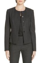 Women's Boss Kemio Textured Jersey Suit Jacket - Black
