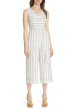 Women's Ted Baker London Colour By Numbers Zelma Stripe Jumpsuit - Ivory