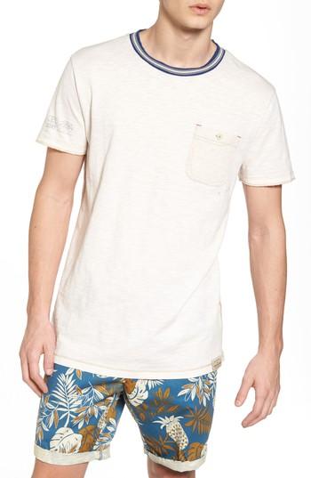 Men's Scotch & Soda Contrast T-shirt - Ivory