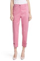 Women's Ted Baker London Saydii Deep Cuff Stretch Cotton Chino Pants - Pink