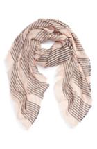 Women's Sole Society Stripe Scarf, Size - Pink
