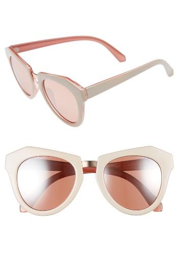 Women's Bp. 50mm Round Sunglasses - Nude