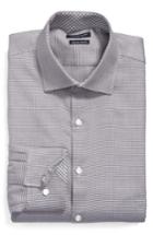 Men's Tailorbyrd Edgard Trim Fit Non-iron Print Dress Shirt .5 - 34/35 - Grey