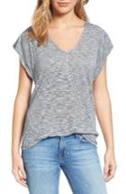 Women's Lucky Brand Stripe V-neck Tee