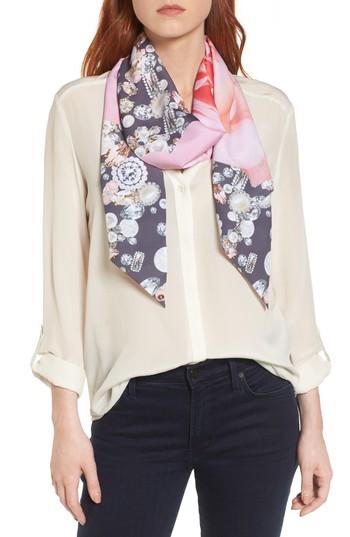 Women's Ted Baker London Blenheim Jewels Skinny Scarf, Size - Grey