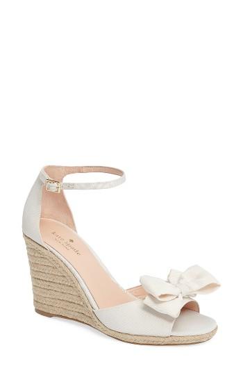 Women's Kate Spade New York Broome Wedge Sandal M - Ivory