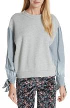 Women's Theory Optic Stripe Top, Size - Ivory