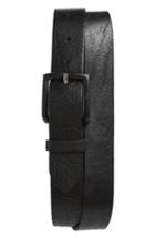 Men's Frye Flat Panel Leather Belt - Black
