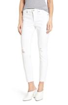Women's Leith Distressed Ankle Skinny Jeans - White
