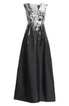 Women's Adrianna Papell Floral Jacquard Ballgown