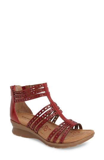 Women's Comfortiva Kaelin Wedge Sandal M - Red