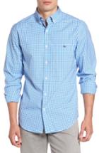 Men's Vineyard Vines Seafloor Tucker Gingham Sport Shirt - Blue