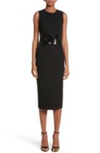Women's Michael Kors Sequined Stretch Boucle Crepe Sheath - Black