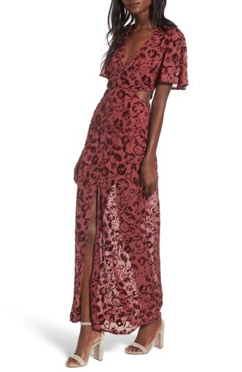Women's Lovers + Friends Tatum Cutout Maxi Dress - Red