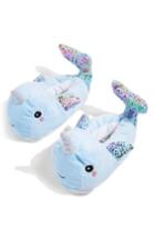 Women's Topshop Buddy Narwhal Slippers - Blue