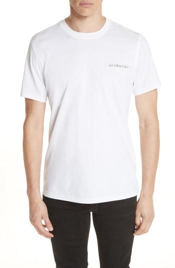 Men's Givenchy Sequin Logo T-shirt - White