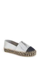 Women's Tory Burch Colorblock Platform Espadrille M - Grey