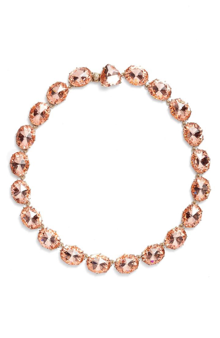 Women's Tory Burch Riviere Crystal Collar Necklace