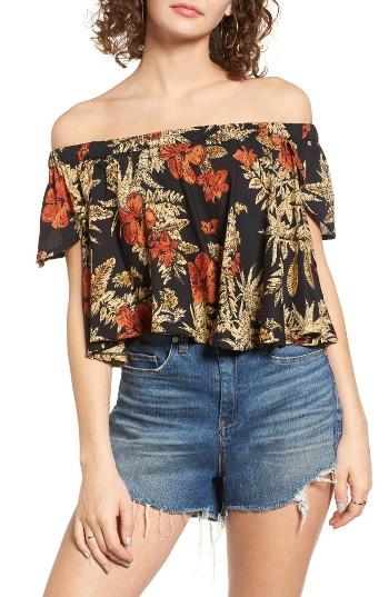 Women's Raga Island Fever Off The Shoulder Crop Top