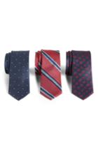 Men's The Tie Bar 3-pack Red Tie Gift Set, Size - Red