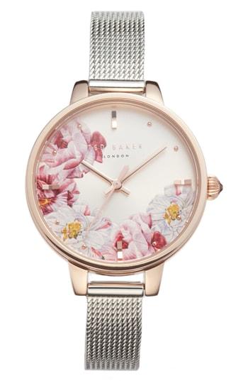 Women's Ted Baker London Kate Mesh Strap Watch, 36mm