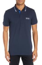 Men's Boss Paddy Fit Polo, Size Medium - Blue