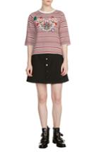 Women's Maje Marco Stripe Sweater - Red