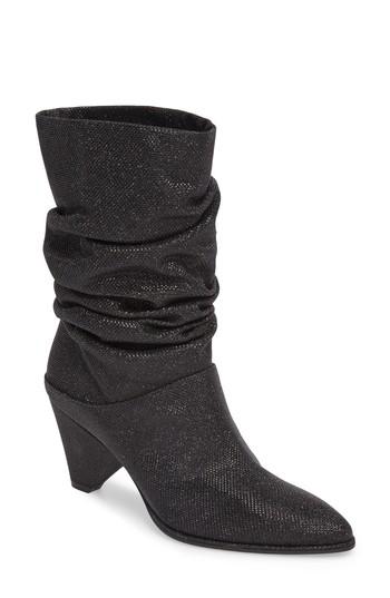 Women's Stuart Weitzman Crush Slouchy Bootie .5 M - Black