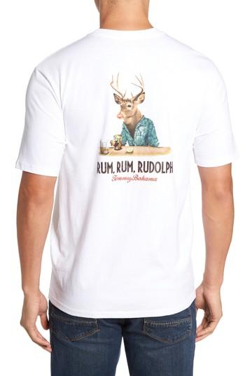 Men's Tommy Bahama Rum Rum Rudolph T-shirt, Size - White