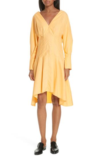Women's Ji Oh Gathered Puff Dress - Yellow