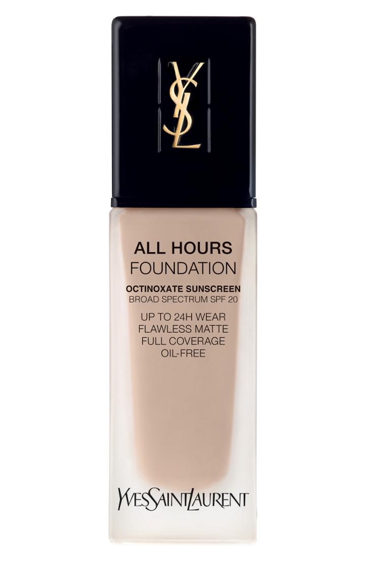 Yves Saint Laurent All Hours Full Coverage Matte Foundation Spf 20 - Br10 Cool Porcelain