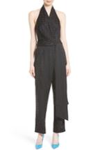 Women's Diane Von Furstenberg Polka Dot Halter Jumpsuit