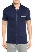 Men's Bobby Jones Titan Knit Sport Shirt - Blue