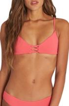 Women's Billabong Sol Searcher Trilet Bikini Top, Size D - Pink