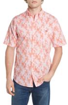 Men's Vineyard Vines Lobster Toss Tucker Fit Sport Shirt, Size Small - Pink