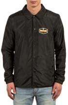 Men's Volcom Brews Coach's Jacket, Size - Black