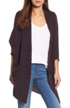 Women's Lucky Brand Third Piece Longline Cardigan /small - Purple