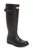 Women's Hunter Original Tall Studded Wedge Rain Boot M - Black