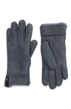 Women's Ugg Tenney Genuine Shearling Gloves - Blue