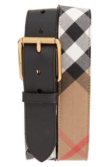 Men's Burberry Mark House Check Belt