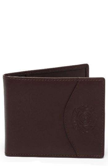 Men's Ghurka Leather Money Clip Wallet - Brown