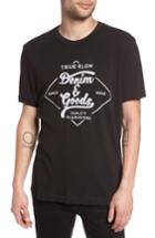Men's True Religion Brand Jeans Denim Goods T-shirt, Size - Black