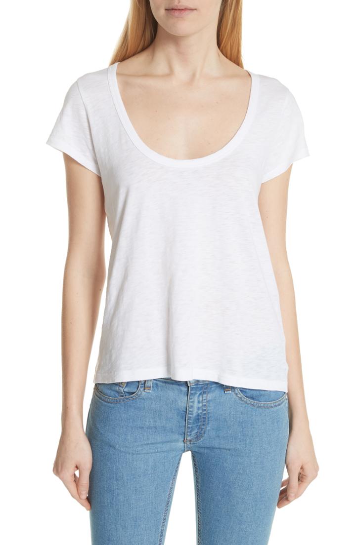 Women's Rag & Bone/jean U-neck Tee - White