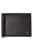 Men's Cathy's Concepts Monogram Leather Wallet & Money Clip - Grey