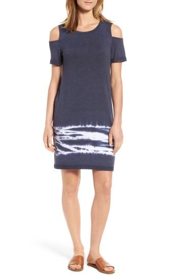 Women's Caslon Cold Shoulder Shift Dress - Blue