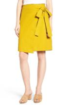 Women's Halogen Tie Front Skirt - Green