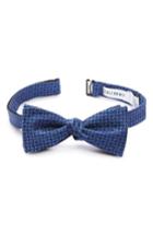 Men's Calibrate Geometric Silk Bow Tie, Size - Blue