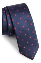 Men's The Tie Bar Primrose Flowers Silk Skinny Tie, Size - Red