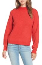 Women's Leith Cozy Ribbed Pullover, Size - Red